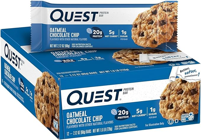 Quest Nutrition Oatmeal Chocolate Chip 60G 12CT